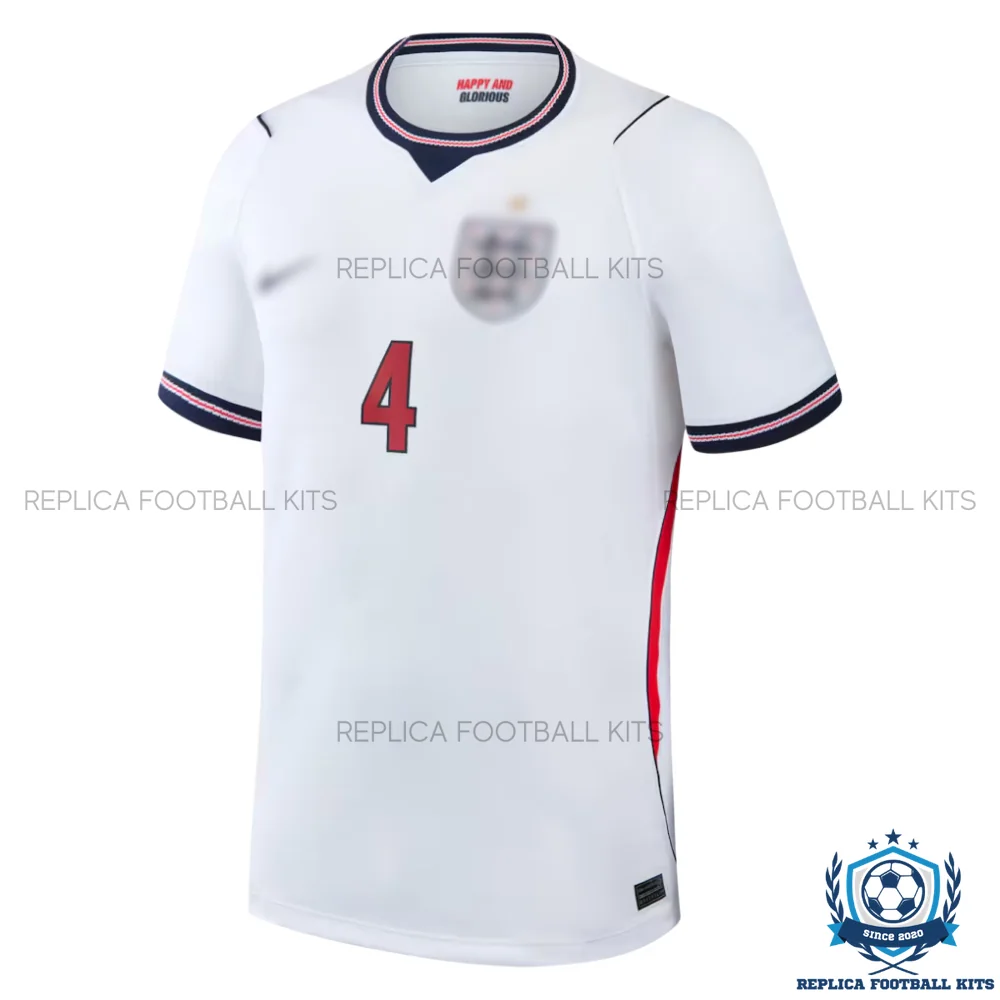 England World Cup 2026 RICE 4 Home Men Replica Football Shirt - front view