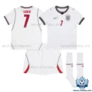 England World Cup 2026 SAKA 7 Home Kid Replica Football Kit - overview