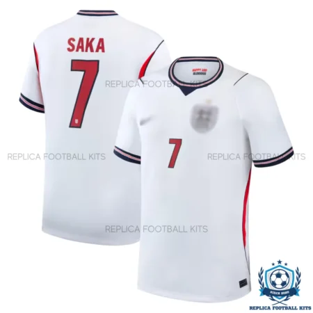 England World Cup 2026 SAKA 7 Home Men Replica Football Shirt - overview