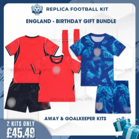 England World Cup 2026 Full Kit Gift Set - Away & Goalkeeper - blur