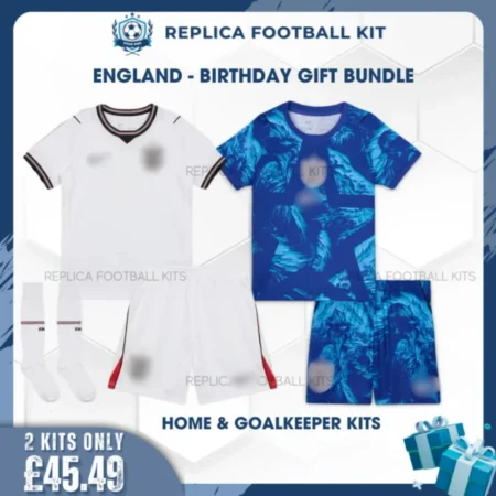 England World Cup 2026 Full Kit Gift Set - Home & Goalkeeper - blur