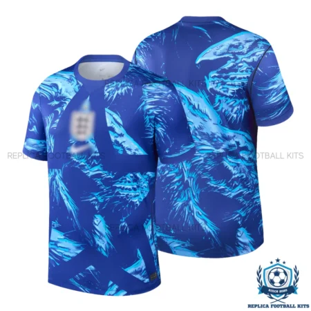 England World Cup 2026 Blue Goalkeeper Men Replica Football Shirt - overview