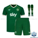 Ireland Home Kid Football Kit 2026 - Front view with socks