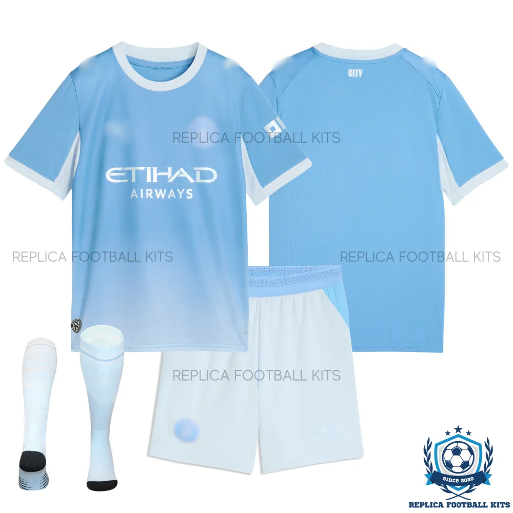 Manchester City Home Kid Replica Kit 26/27 - Over view