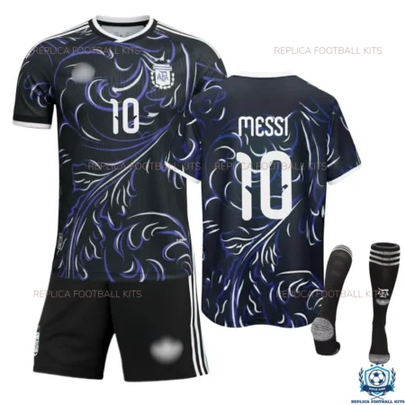 Argentina World Cup 2026 MESSI 10 Away Kid Replica Football Kit - Over view