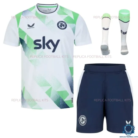 Ireland Away Kid Football Kit 2026 - Front view