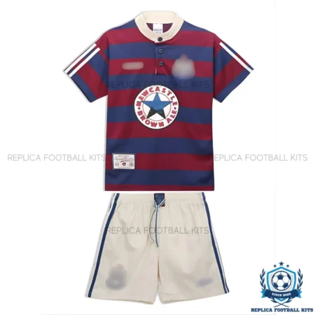 Retro Newcastle Away Kid Replica Kit 95/97 - Front view