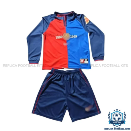 Retro Barcelona 100th Anniversary Kids Kit Long Sleeve - Front view