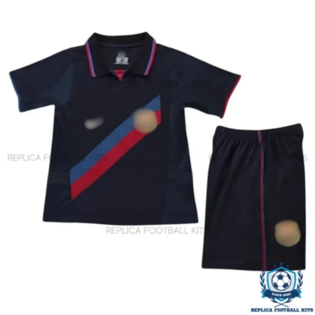 Retro Barcelona Away Kids Replica Kit 2002/03 - Front view