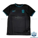 Retro Brazil x Corteiz Black Limited Edition Men Replica Football Shirt 2002 - front view