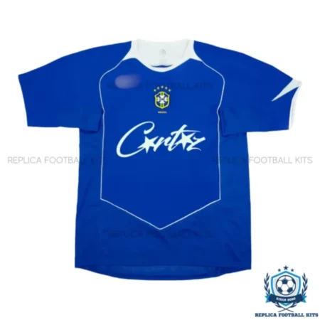 Retro Brazil x Corteiz Special Edition Men Replica Football Shirt 2002 - front view