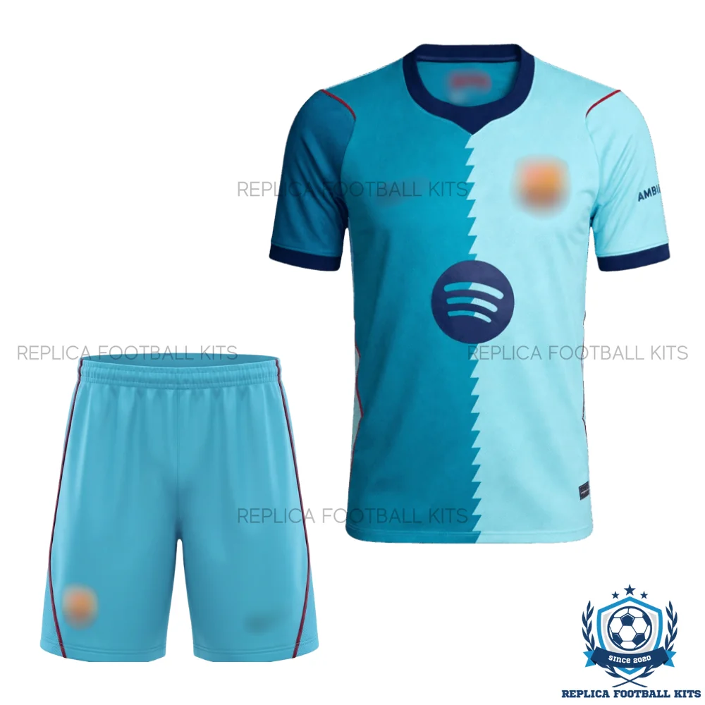 Barcelona Third Kid Replica Football Kit 2026/27 - front view