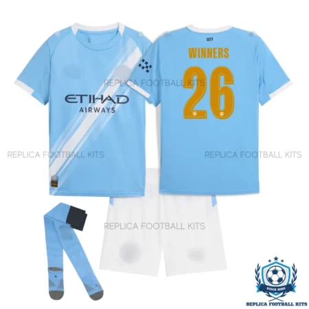 Manchester City WINNERS 26 Home Kid Replica Football Kit 2025/26 - overview