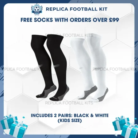 Football Socks – White And Black (2 Pairs)