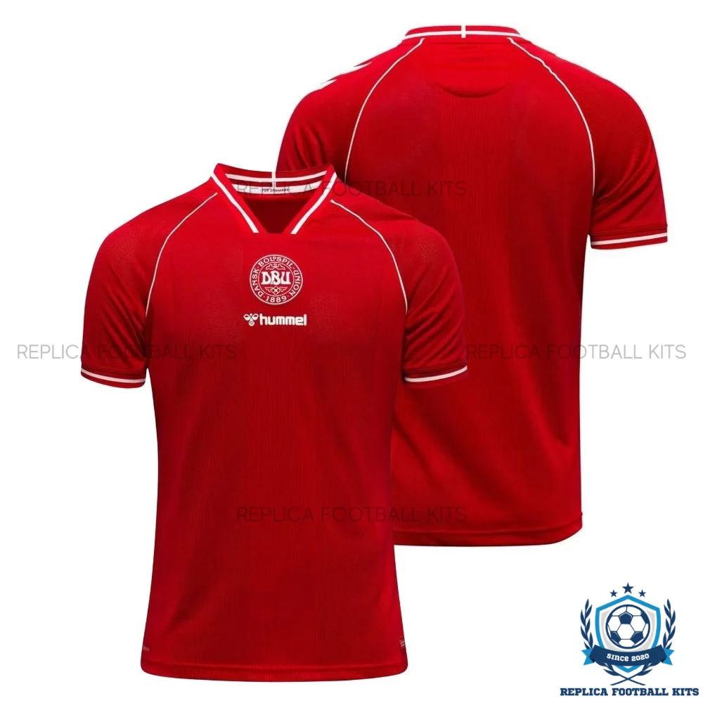 Denmark World Cup 2026 Home Men Replica Football Shirt - Over view