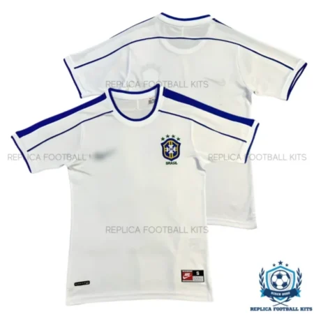 Retro Brazil Away Men Replica Football Shirt 1998 - overview