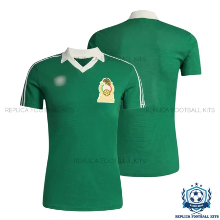 Retro Mexico Home Men Replica Football Shirt 1986 - overview