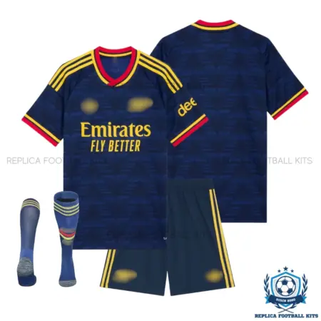 Arsn@l Away Kid Replica Football Kit 2026/27 - over view with socks