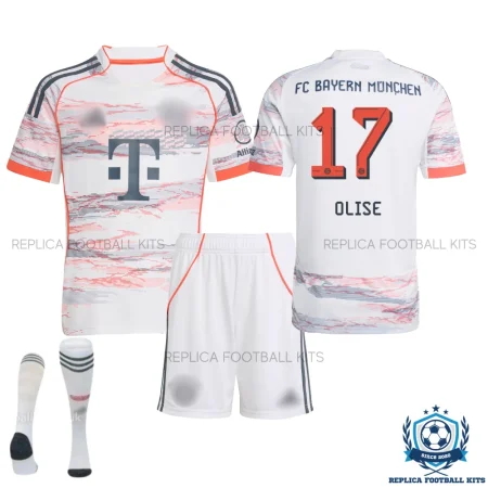 Bayern Munich OLISE 17 Away Kid Replica Football Kit 2025/26 - overview
