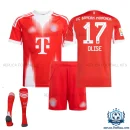 Bayern Munich OLISE 17 Home Kid Replica Football Kit 2025/26 - overview