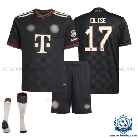 Bayern Munich OLISE 17 Third Kid Replica Football Kit 2025/26 - overview