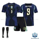 Brazil World Cup 2026 JOÃO PEDRO 9 Away Kid Replica Football Kit - overview