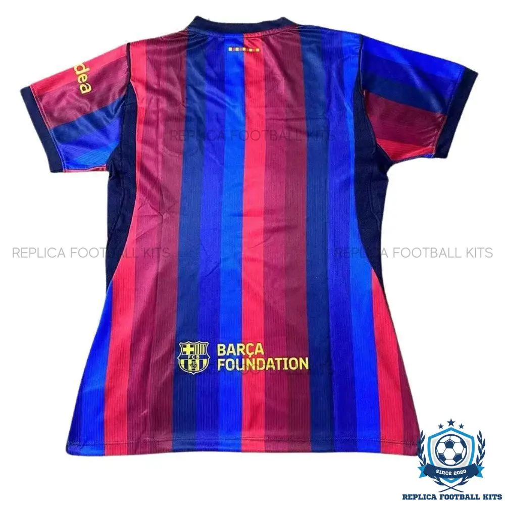 Barcelona Home Women Replica Football Shirt 26/27 - Back view