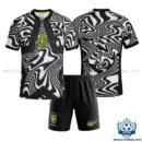 Brazil World Cup 2026 Black Goalkeeper Kid Replica Football Kit - over view