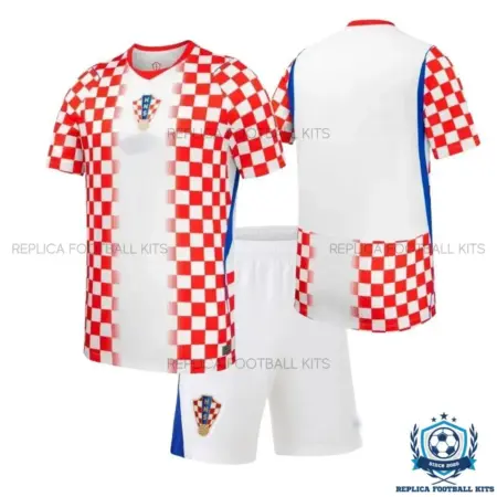 Croatia World Cup 2026 Home Kid Replica Football Kit - Over view