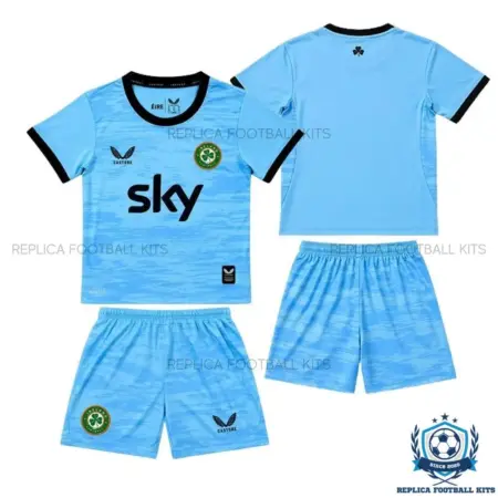Ireland Blue Goalkeeper Kid Replica Football Kit 2026 - Over view