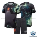 Netherlands World Cup 2026 Black Goalkeeper Kid Replica Football Kit - Over view