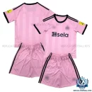 Newcastle Pink Goalkeeper Kid Replica Football Kit 2025/26 - Over view