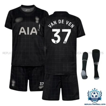 Tottenham Hotspur VAN DE VEN 37 Away for Men and Kids Replica Football Kit 25/26 - Over view
