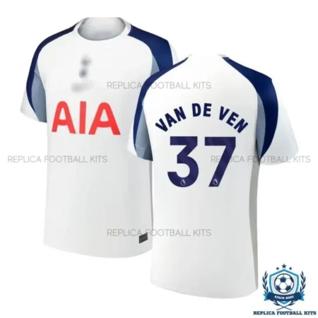 Tottenham Hotspur VAN DE VEN 37 Home Men Replica Football Shirt 25/26 - Over view