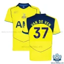 Tottenham Hotspur VAN DE VEN 37 Third Men Replica Football Shirt 25/26 - Over view