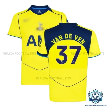 Tottenham Hotspur VAN DE VEN 37 Third Men Replica Football Shirt 25/26 - Over view