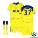 Tottenham Hotspur VAN DE VEN 37 Third for Men and Kids Replica Football Kit 2025/26 - Over view