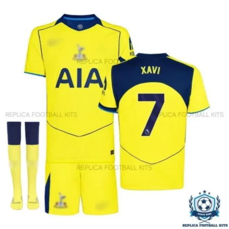 Tottenham Hotspur XAVI 7 Third for Men and Kids Replica Football Kit 2025/26 - Over view