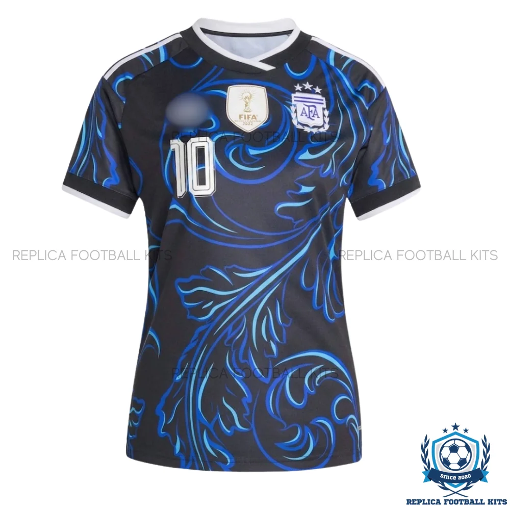Argentina World Cup 2026 MESSI 10 Away Women Replica Football Shirt - front view
