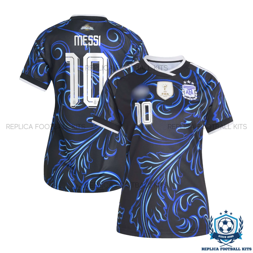 Argentina World Cup 2026 MESSI 10 Away Women Replica Football Shirt - overview