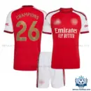 Arsn@l CHAMPIONS 26 Home Kid Replica Football Kit 2026/27 - overview