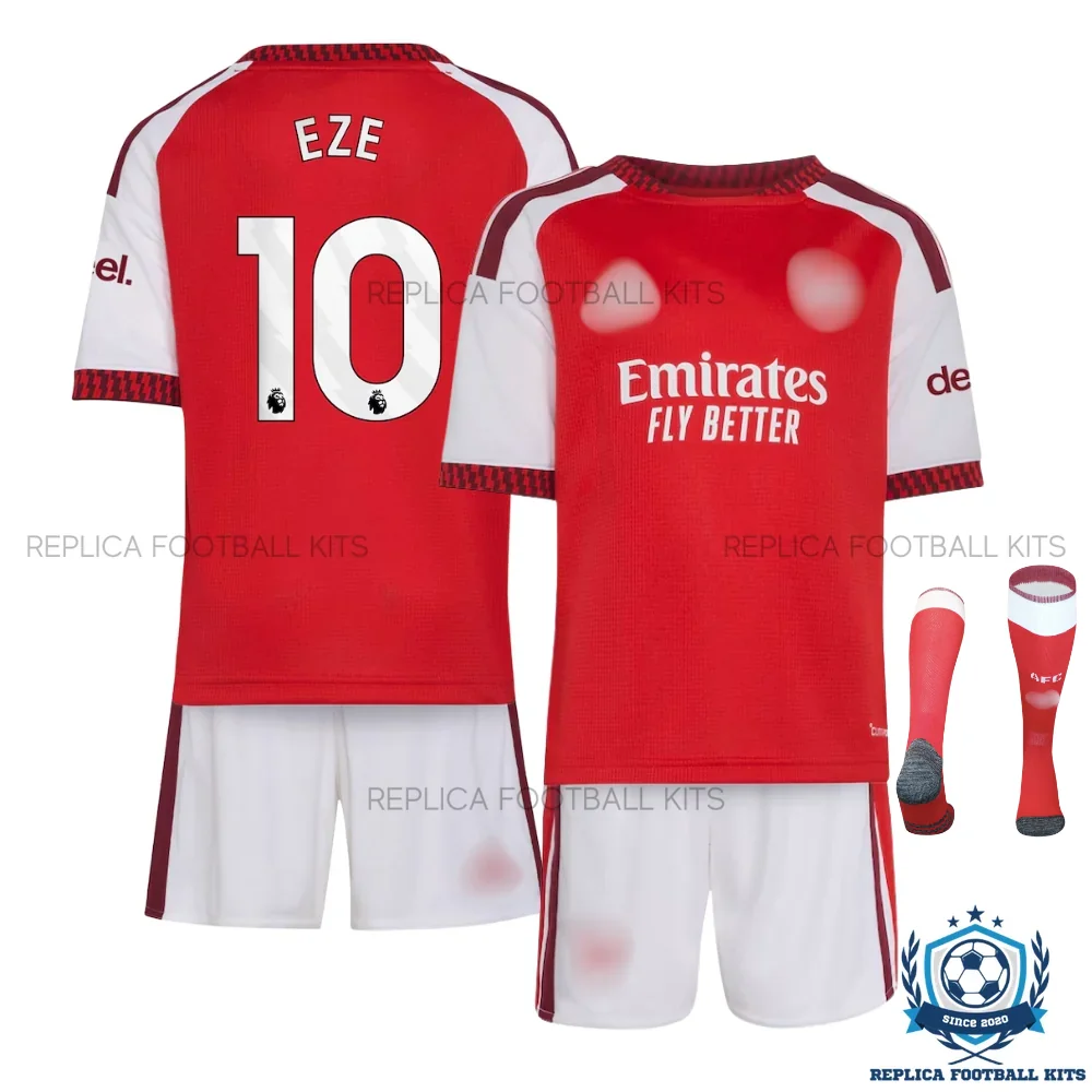 Arsn@l EZE 10 Home Kid Replica Football Kit 2026/27 - overview with socks