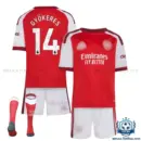 Arsn@l GYÖKERES 14 Home Kid Replica Football Kit 2026/27 - overview with socks