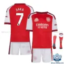 Arsn@l SAKA 7 Home Kid Replica Football Kit 2026/27 - overview with socks