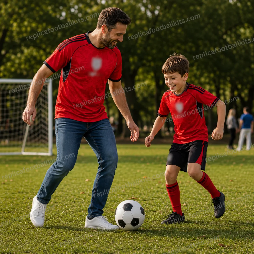 England World Cup 2026 Full Kit Gift Set – Away Dad Shirt & Son Kit - GEN PIC
