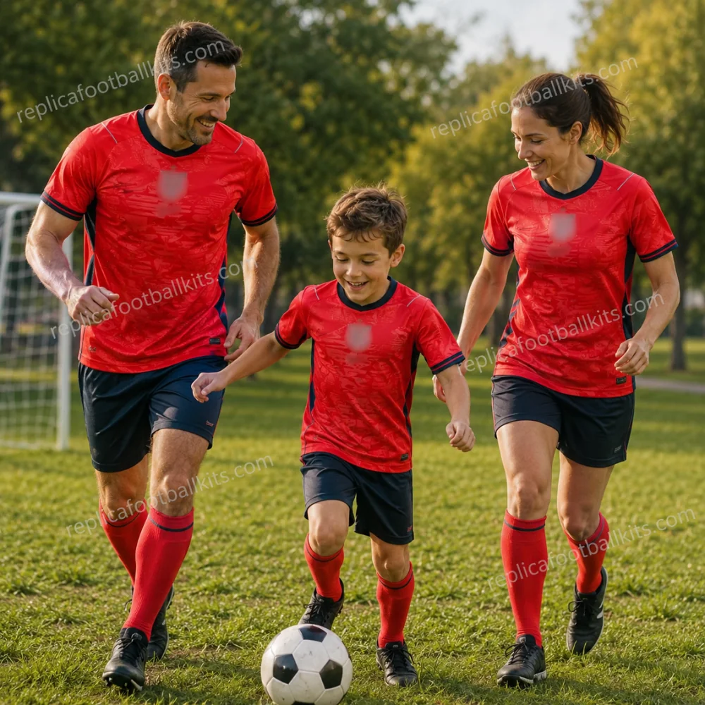 England World Cup 2026 Full Kit Gift Set – Away Men, Women Shirts and Kid Football Kit - GEN PIC