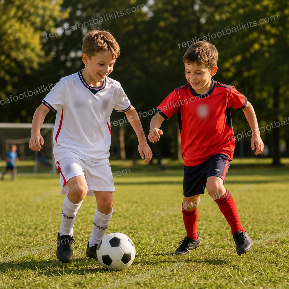 England World Cup 2026 Full Kit Gift Set – Home and Away Kids Football Kits (With Socks) - GEN PIC