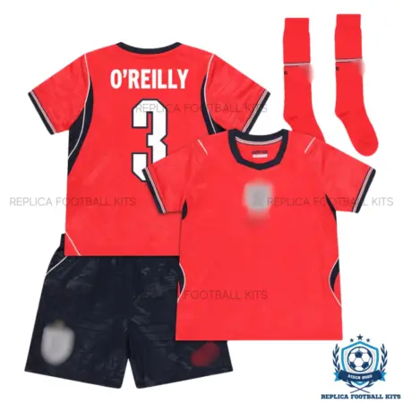 England World Cup 2026 O'REILLY 3 Away Kid Replica Football Kit - overview