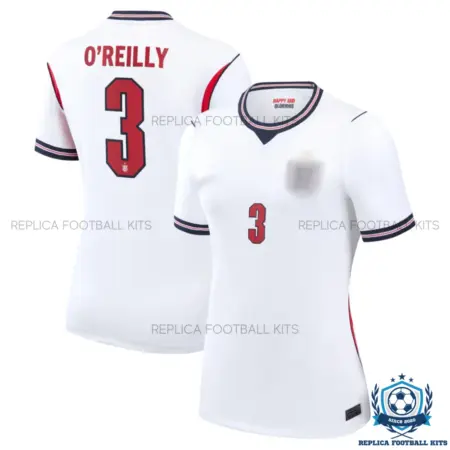 England World Cup 2026 O'REILLY 3 Home Women Replica Football Shirt - overview