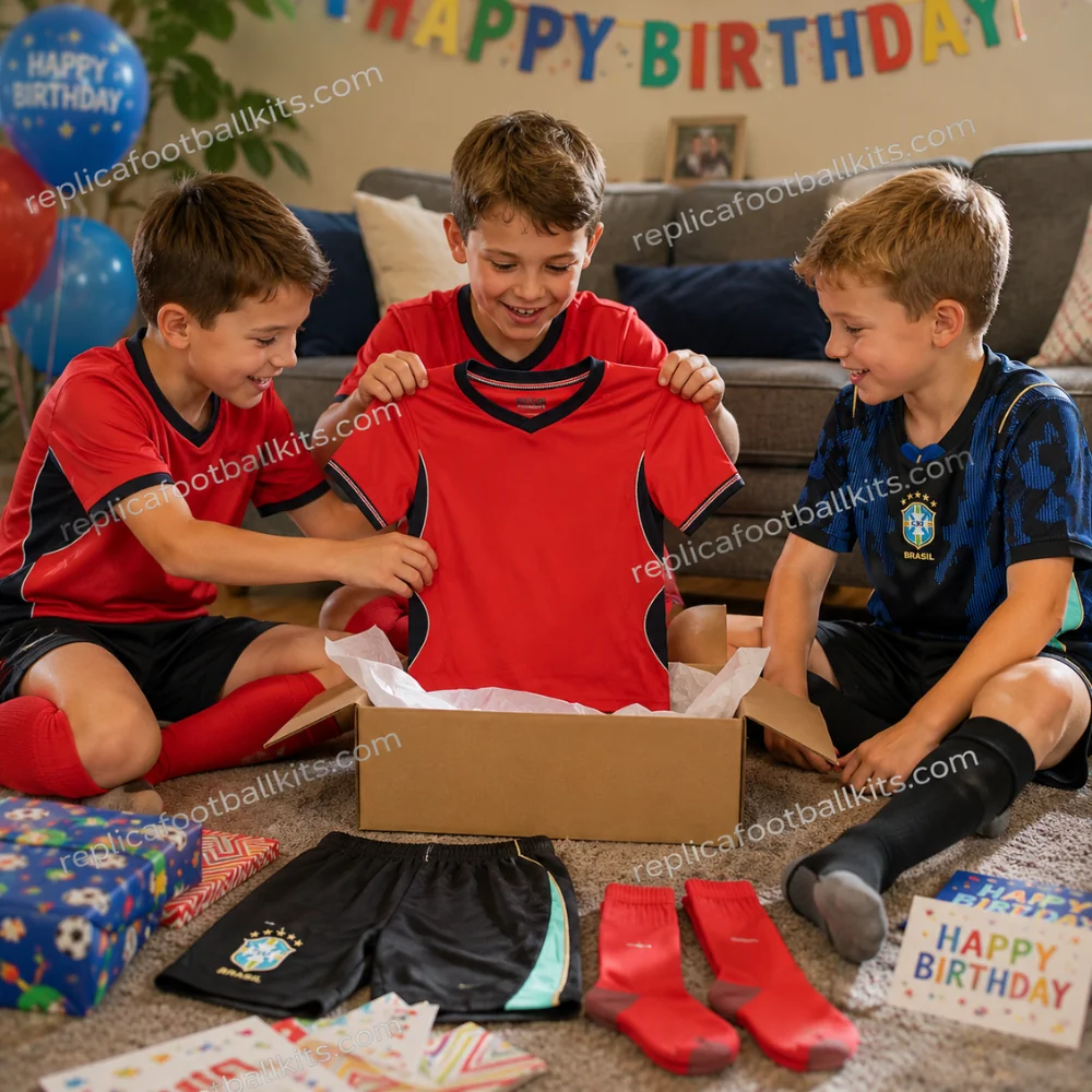 England and Brazil World Cup 2026 Full Kit Gift Set – Away Kids Football Kits (With Socks) - GEN PIC